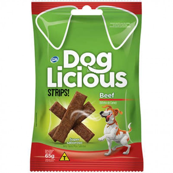 Bifinho DogLicious Strips Sabor Carne