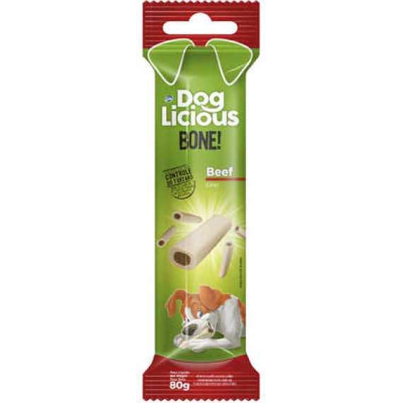 Petisco Total DogLicious Bone Beef - 80 g