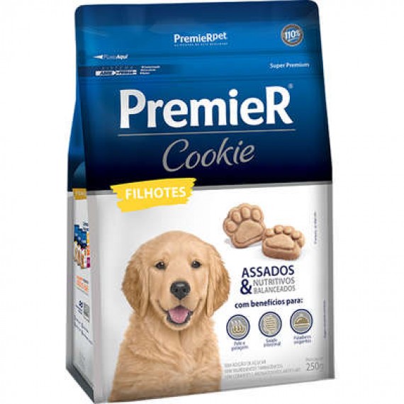 Petisco Premier Pet Super Premium Cookie Cães Filhotes - 250g