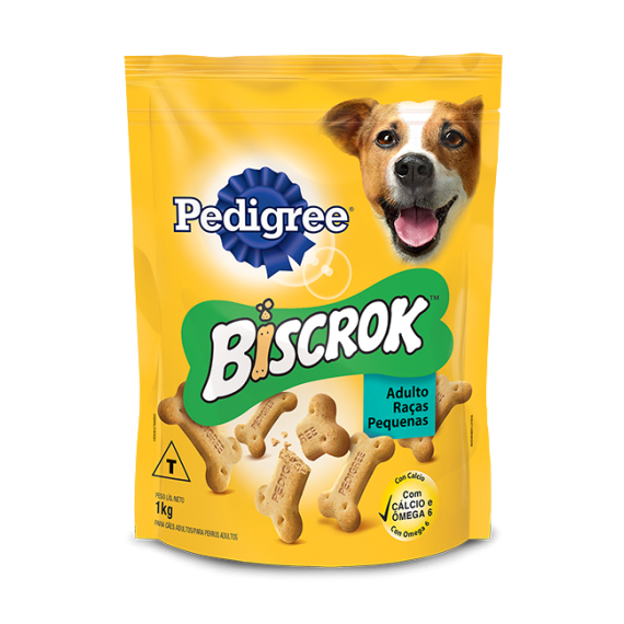 Biscoito Pedigree Biscrok para Cães Adultos de Raças Pequenas - 1 Kg