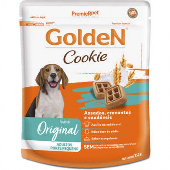 Biscoito Golden Premium Especial Cookie para Cães Adultos de Pequeno Porte - 350g