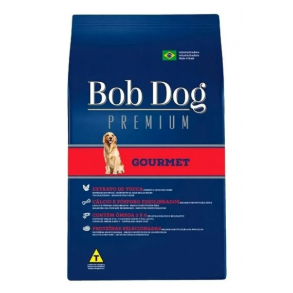 Ração BOB DOG para Cães Adultos - 15 Kg