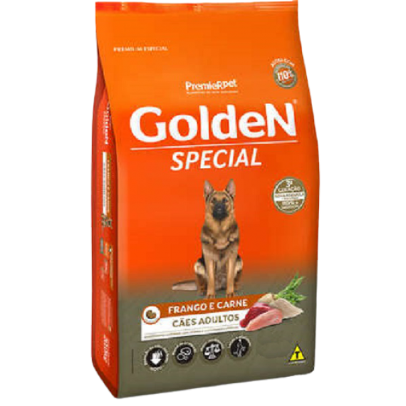 Ração Golden Special Premium Especial Sabor Frango e Carne para Cães Adultos - 20 Kg
