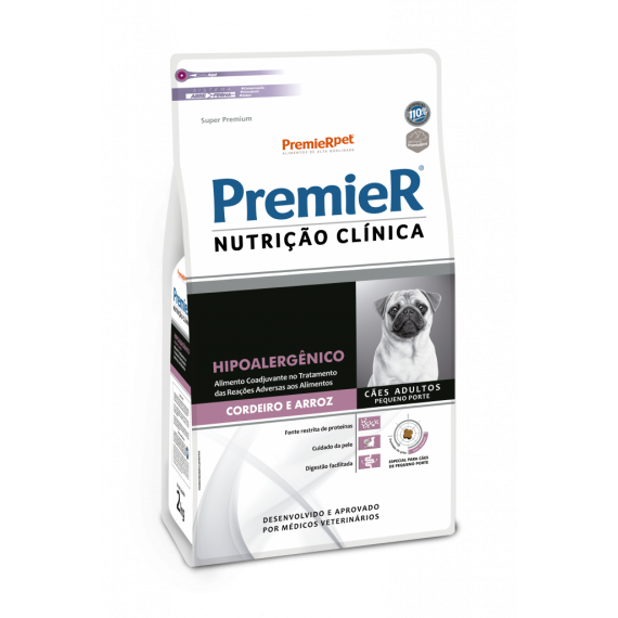 Ração Medicamentosa Premier Super Premium Nutrição Clínica Hipoalergênico para Cães Adultos de Pequeno Porte - 10,1 Kg