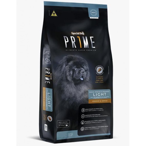 Ração Special Dog Prime Super Premium Light para Cães Adultos - 1 Kg