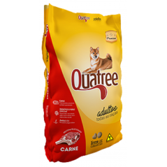 Ração Quatree Premium Sem Corantes para Cães Adultos Todas as Raças Sabor Carne - 15 Kg