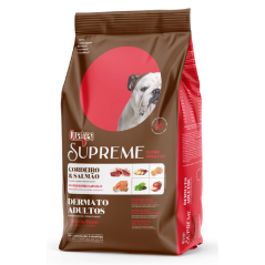 Ração Quatree Supreme Dermato para Cães Adultos Sabor Cordeiro e Salmão - 15Kg