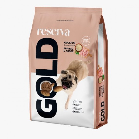  Ração Reserva Gold Cães Adultos de Raças Pequenas - 15 Kg