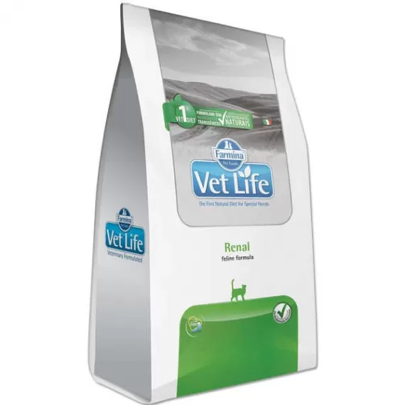 Ração Vet Life Natural Renal para Gatos Adultos com Problemas Renais - 2 kg 