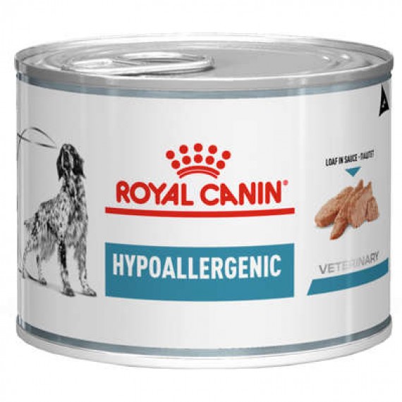 Ração Úmida Royal Canin Lata Hypoallergenic Veterinary para Cães 