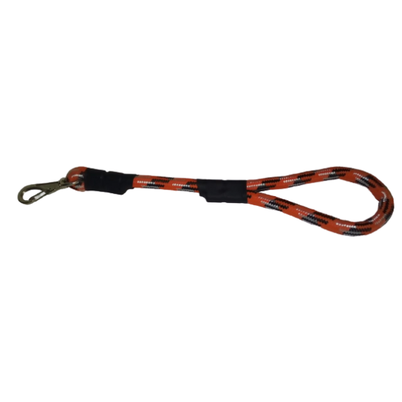 Guia de Corda Roliça para Cães na cor Laranja - 47 cm