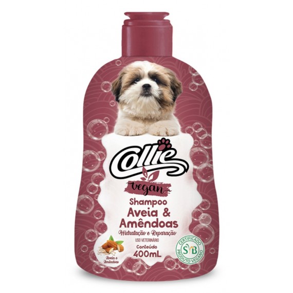 Shampoo Collie Vegan de Aveia e Amendoas para Cães - 400ml