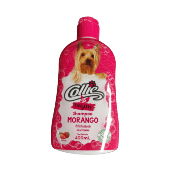 Shampoo Hidratante Vegan da Collie com cheiro de morango para Cães - 400ml