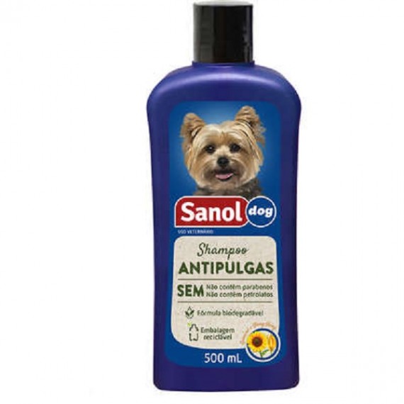 Shampoo Sanol Dog Antipulgas - 500 ml