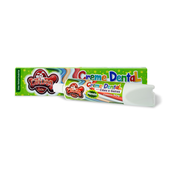 Creme Dental Sabor Menta para Cães e Gatos