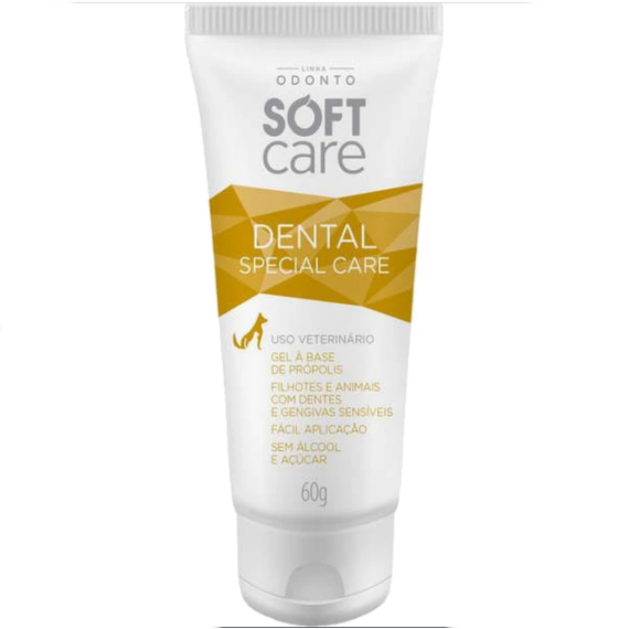 Gel Dental SOFT CARE da Pet Society para Cães e Gatos - 60 g