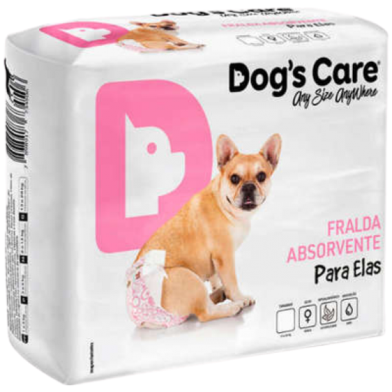 Fraldas Dog´s Care para Femea 12 unidades