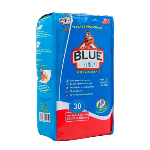 Tapete Higiênico Blue Premium Super Absorvente - 30 un