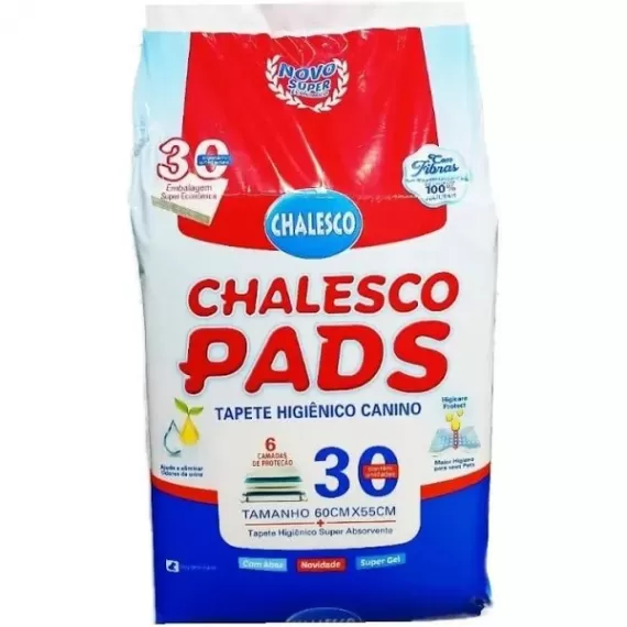 Tapete Higiênico Canino Chalesco Pads - 30 unidades