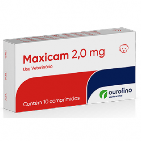 Anti-Inflamátório Maxicam da Ourofino para Cães e Gatos - 10 comprimidos