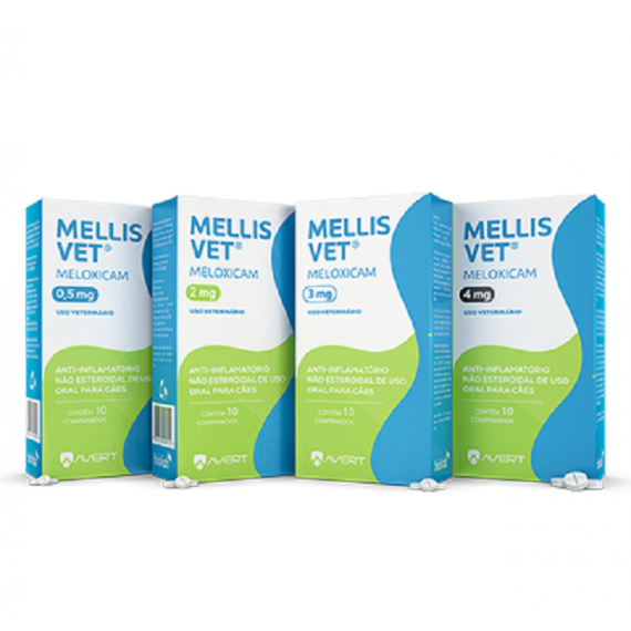 Anti-Inflamátório Mellis Vet 2 mg da Avert para Cães - 10 Comprimidos