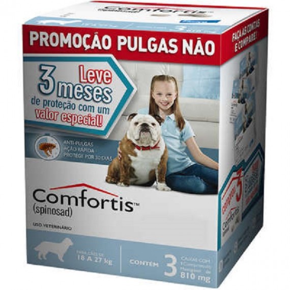 Antipulgas Comfortis da Elanco para Cães de 18 a 27 kg 