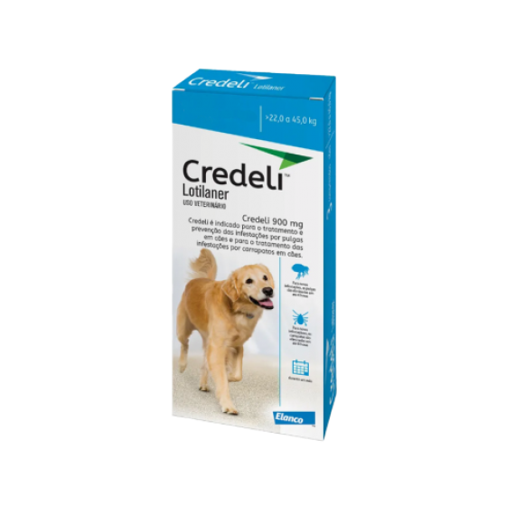 Antipulgas e Carrapatos Credeli para Cães - 22 a 45 Kg - 1 Tablete