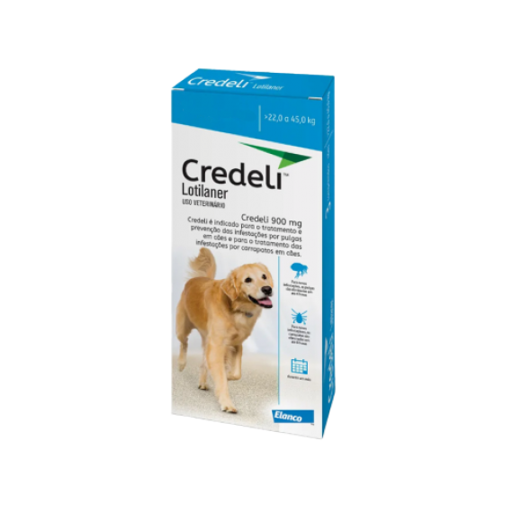 Antipulgas e Carrapatos Credeli para Cães - 22 a 45 Kg - 1 Comprimido