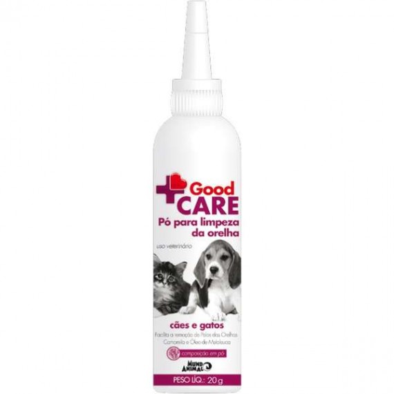 Pó para Limpeza de Orelha Good CARE do Mundo Animal - 20 g