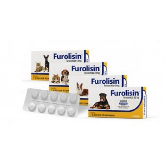 Diurético Furolisin para Cães e Gatos da Vetnil - 10 comprimidos