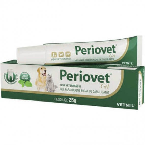 Periovet Higiene Bucal Gel Higiênico da Vetnil - 25 g