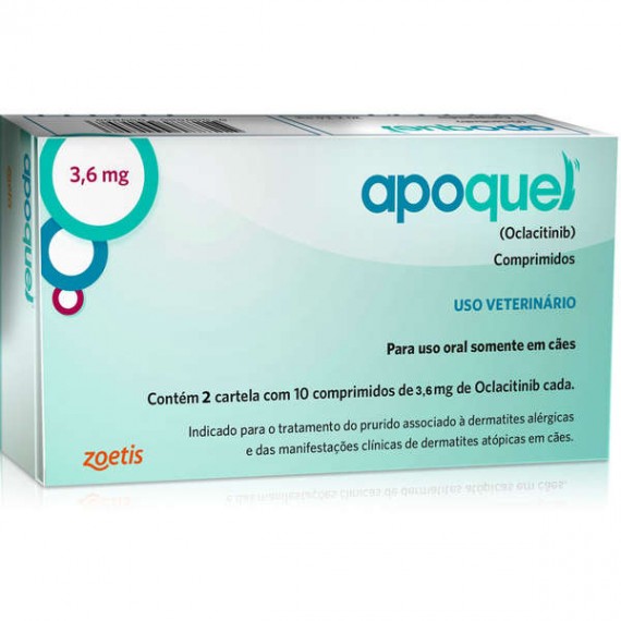 Apoquel para Coceira de uso Dermatológico da Zoetis para Cães - 3,6mg