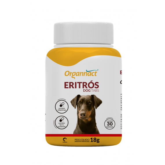 Suplemento Vitamínico Eritrós Dog Tabs da Organnact