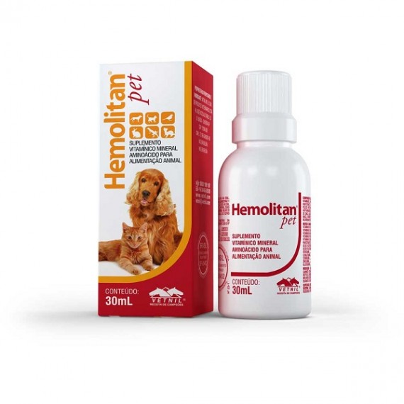 Suplemento Vitamínico Hemolitan Pet da Vetnil