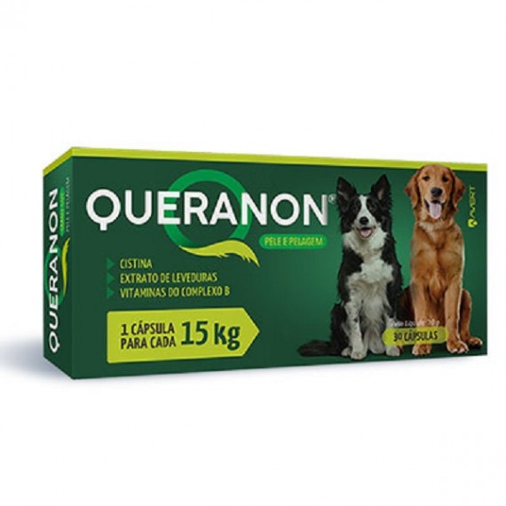Queranon Suplemento Vitamínico com Cistina Extrato de leveduras para Cães - 15 Kg