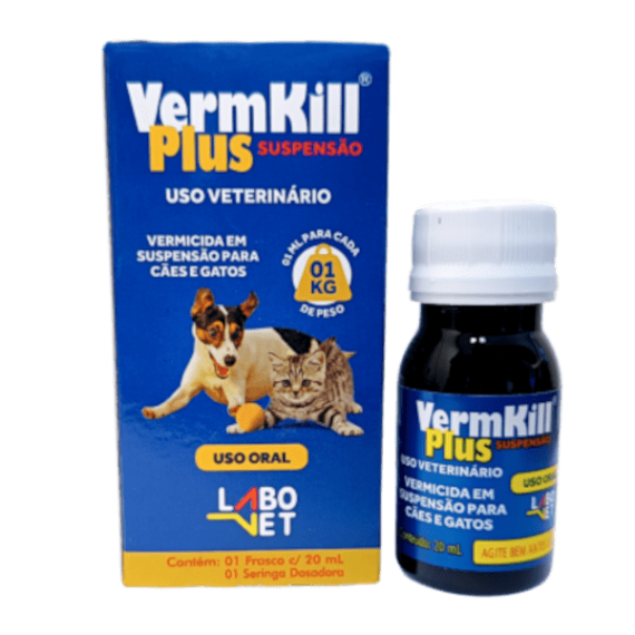 Vermífugo Vermkill Plus Suspensão - 20 ml
