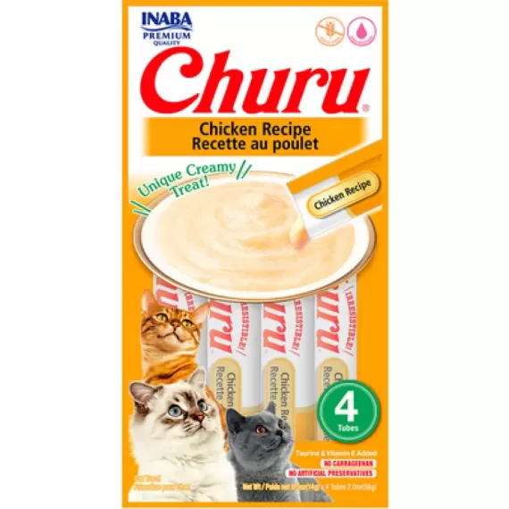 Petisco Churu Galinha para Gatos - 56g.