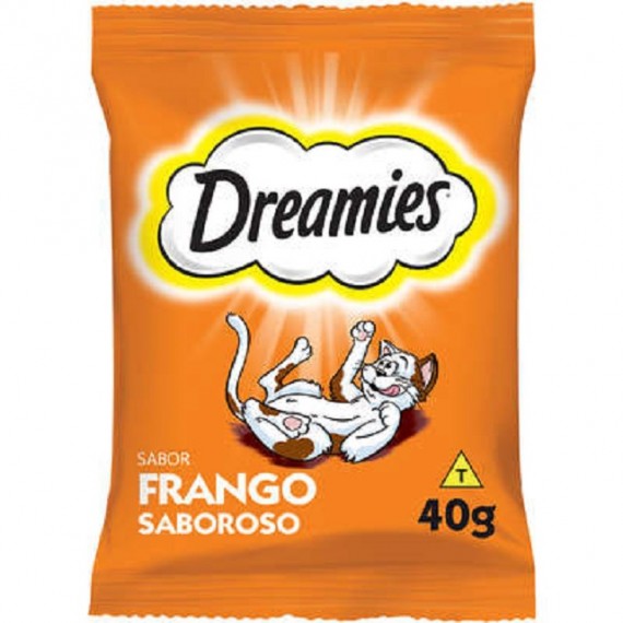 Petisco Dreamies para Gatos Adultos Sabor Frango - 40g