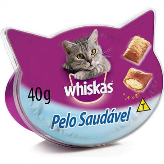 Petisco Pelo Saudável da Whiskas para Gatos 