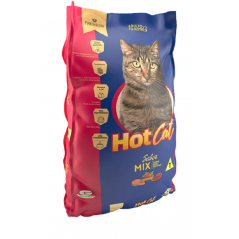 Ração HotCat Mix Premium com corante para Gatos Filhotes e Adultos