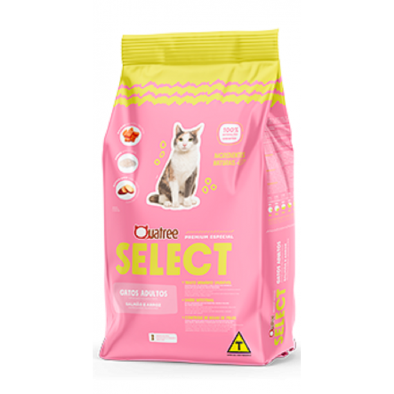 Ração Quatree Select Premium Especial para Gatos Adultos - 10,1 Kg