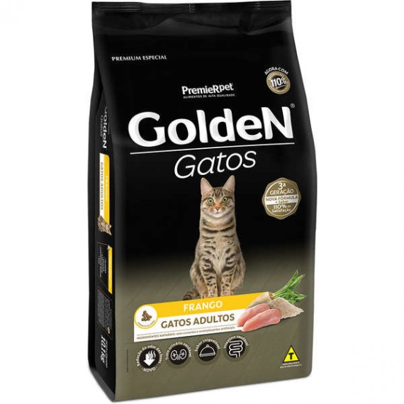 Ração Golden Premium Especial para Gatos Adultos Sabor Frango