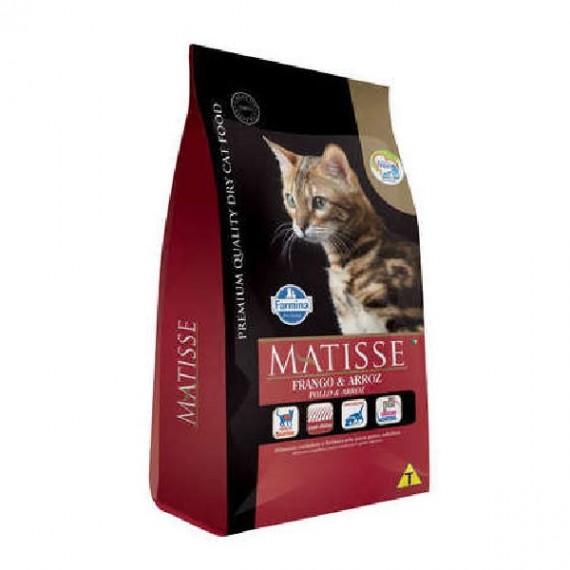 Ração Farmina Matisse Gatos Adultos Sabor Frango e Arroz - 7,5 Kg