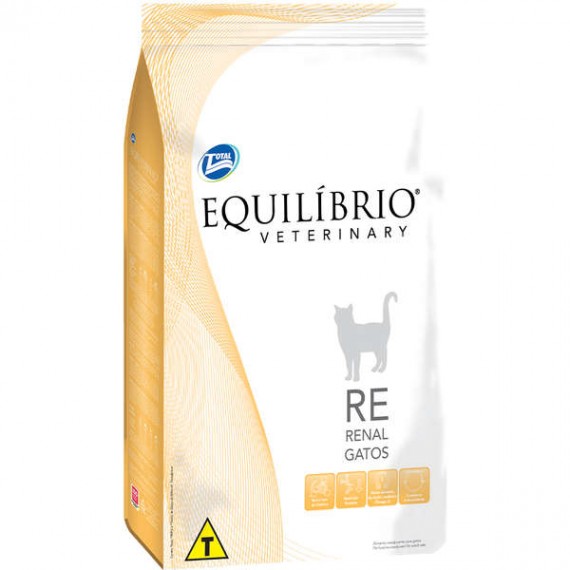 Ração Seca Total Equilíbrio Veterinary RE Renal para Gatos Adultos - 2 Kg