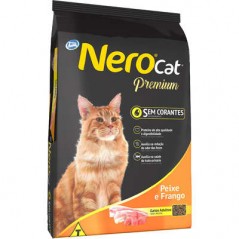 Ração Total Nero Cat Premium Sabor Peixe e Frango para Gatos Adultos