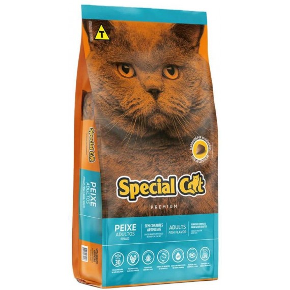 Ração Special Cat Premium para Gatos Adultos sabor Peixe - 10,1 Kg