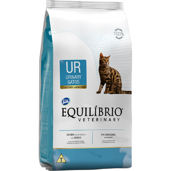 Ração Seca Total Equilíbrio Veterinary UR para Problemas Urinários para Gatos Adultos - 2 Kg