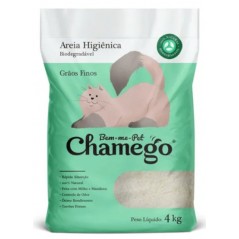 Areia Higiênica Chamego Grãos Finos para Gatos - 4 Kg