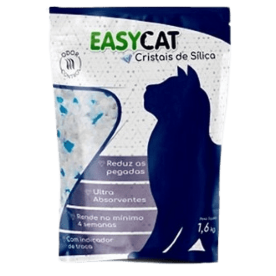 Areia Grossa Easy Cat de Micro Cristais de Sílica - 1,6 Kg