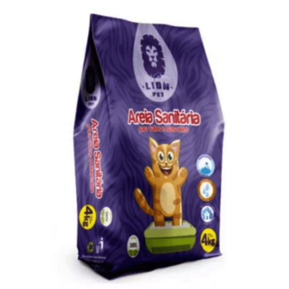 Areia Sanitária Lion Pet - 4 Kg